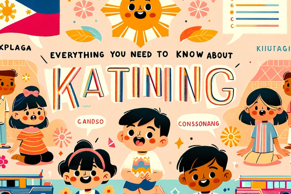 Filipino kids saying Katinig