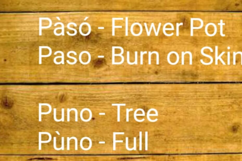 filipino homonyms