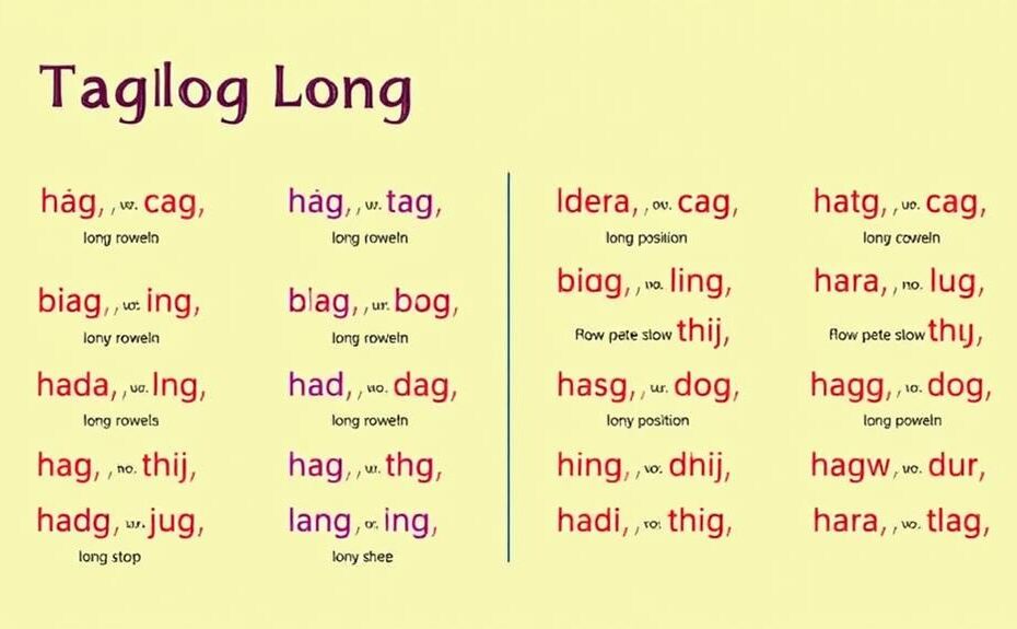 tagalog vowel stress patterns